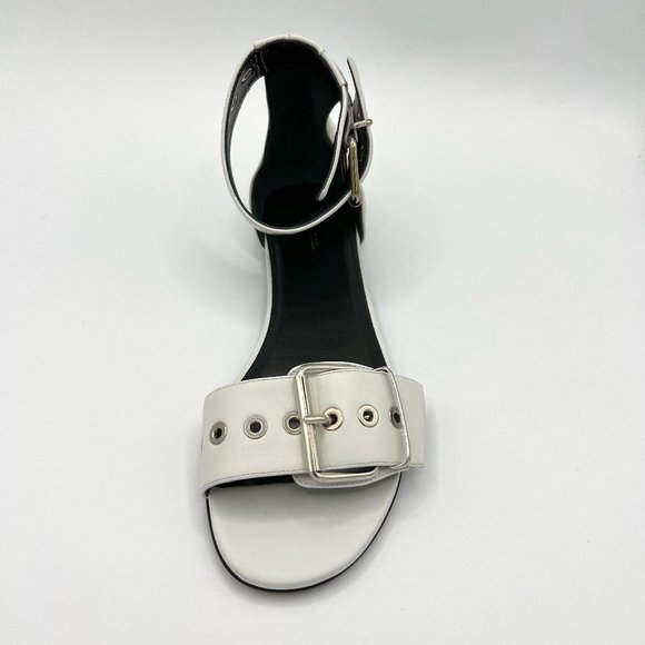 Balenciaga Sandal white leather, buckle, white ankle (left shoe only) - Picture 1 of 6